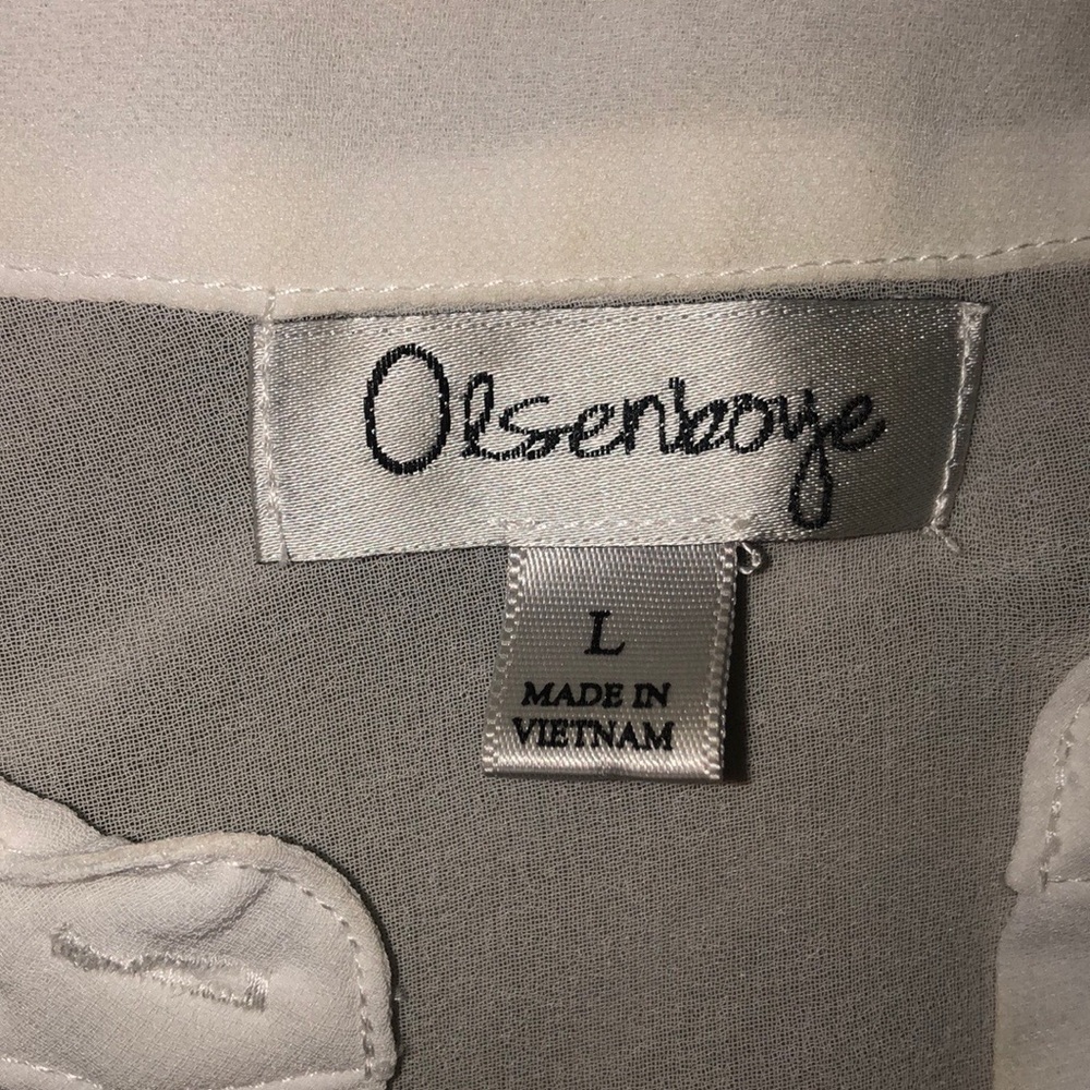 Olsenboye Rhinestone Button-Down Collar Tank - Picture 4 of 8